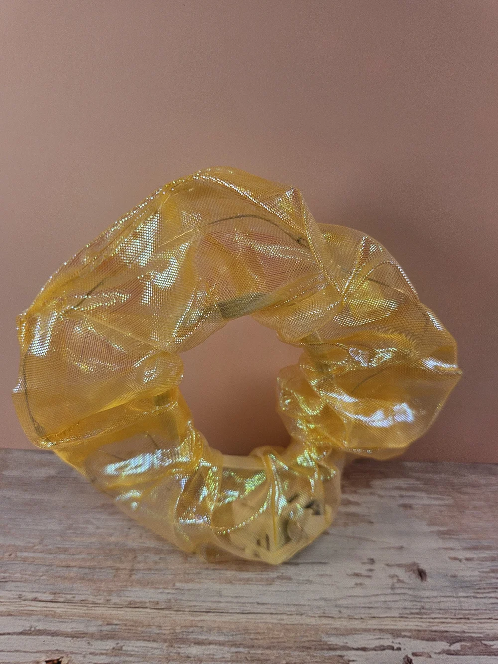 Gold Iridescent LED Scrunchie- Buy This To Bundle And Save! 😃